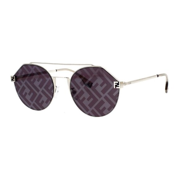 NEW FENDI SUNGLASSES FENDI FE40060U 16X SILVER FRAME/BLUE LENSES EYEWEAR